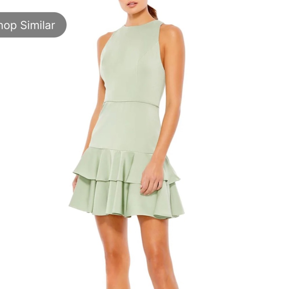 IEENA FOR MAC DUGGAL | Ruffle Skater Skirt Mini Dress | Size 6